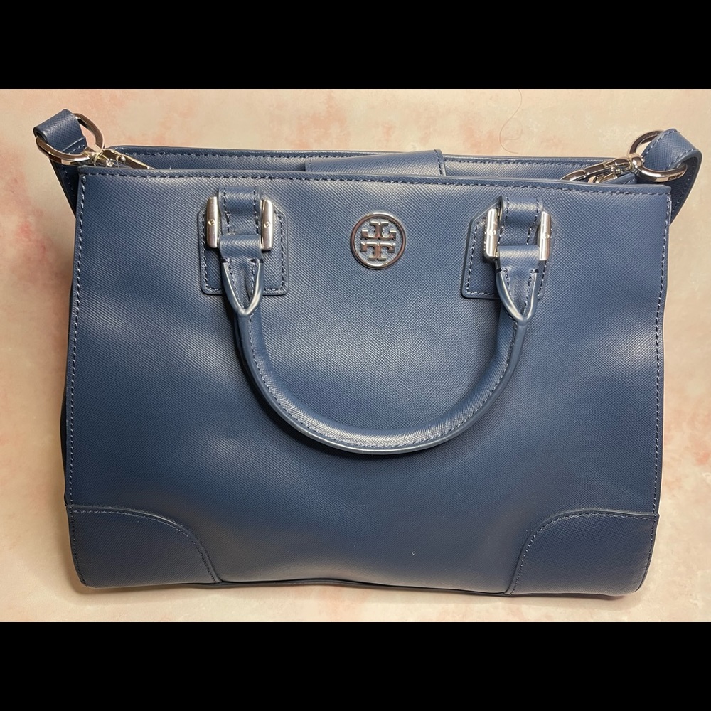 Tory Burch Navy Tote Bag